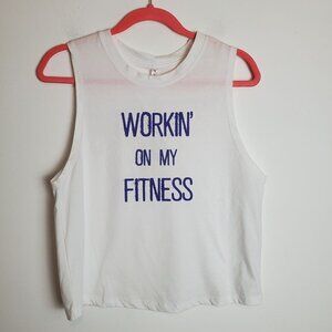 Fabletics Gina Muscle Tank XXS‎ White athleisure tank